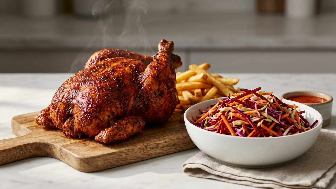 Piri-Piri Roast Chicken with Winter Slaw