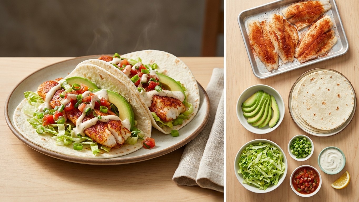 Cajun Spiced Fish Tacos