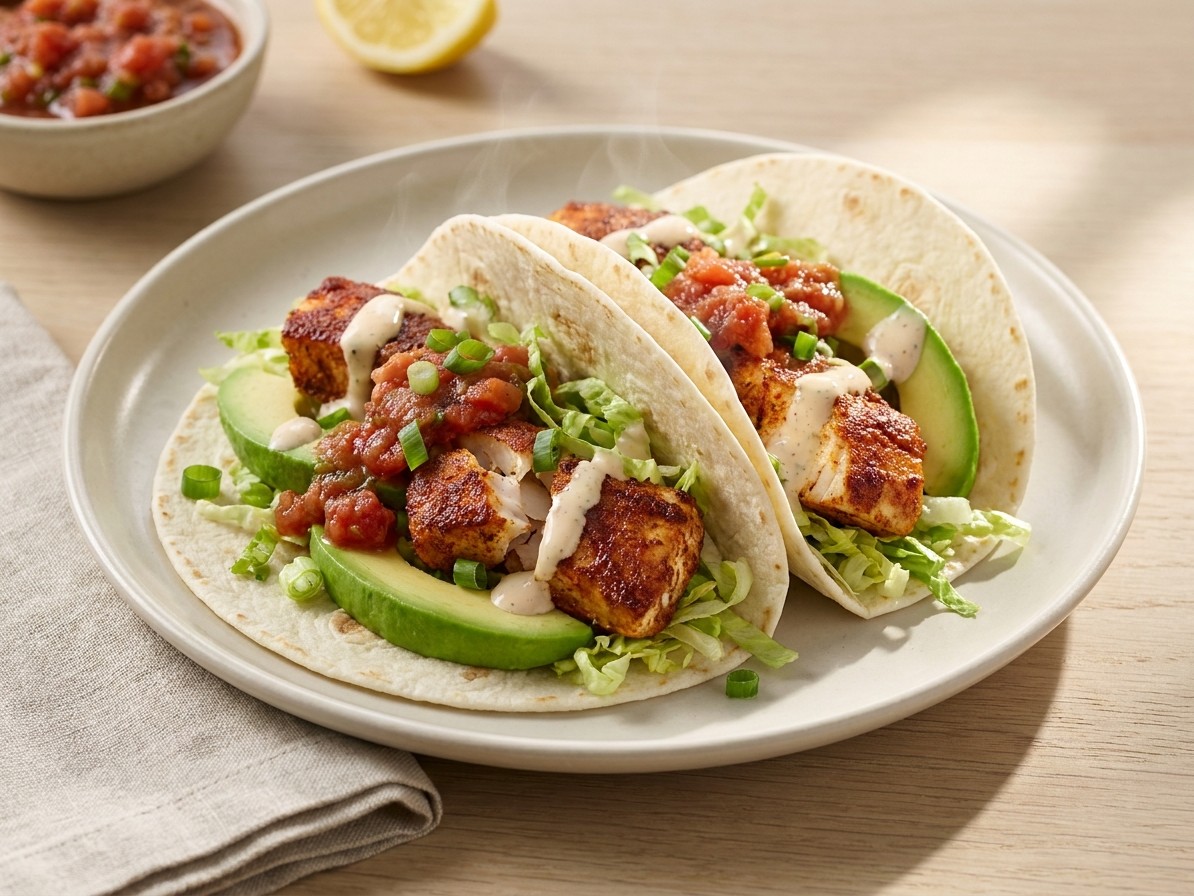 Cajun Spiced Fish Tacos