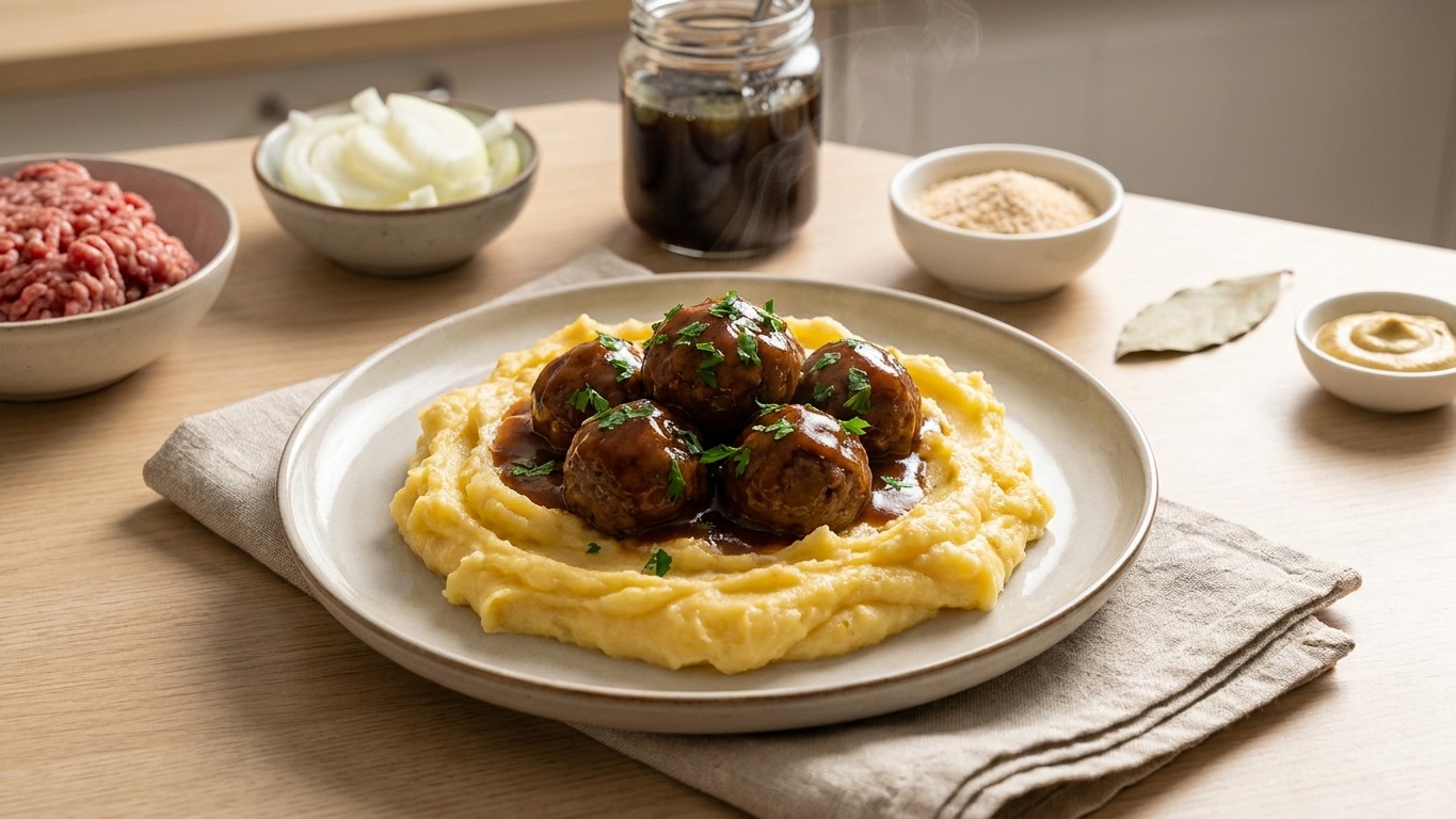 Belgian Meatballs in Liège Syrup Sauce