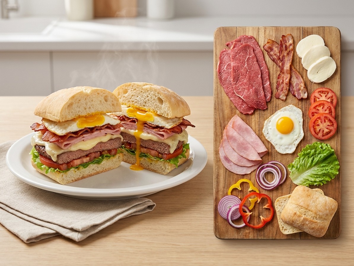 Uruguayan Chivito Sandwich