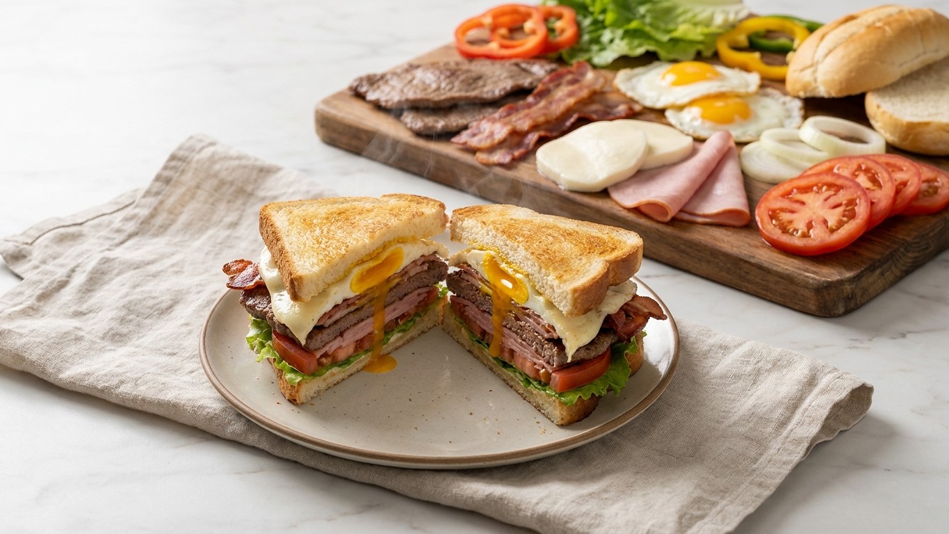 Uruguayan Chivito Sandwich