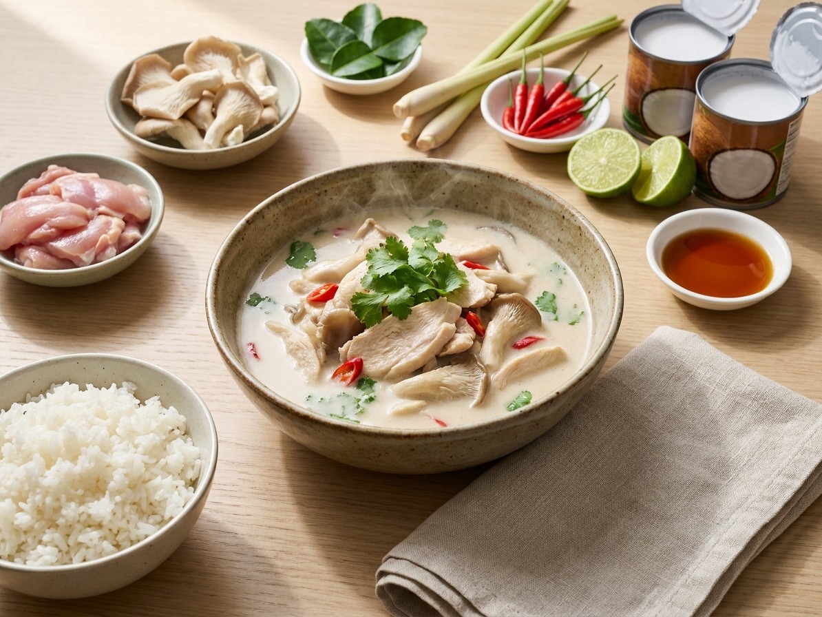 Tom Kha Gai (Thai Coconut Chicken Soup)