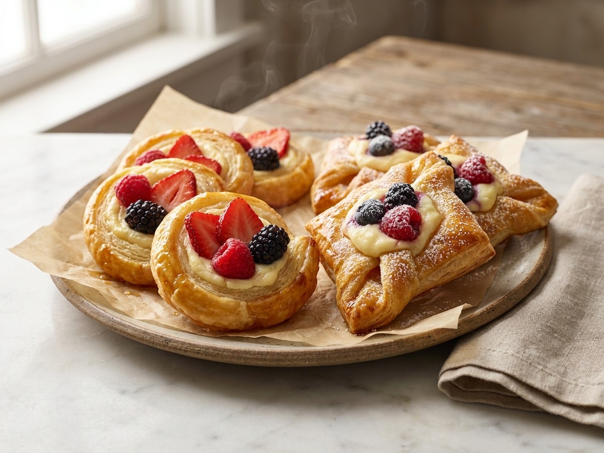 Fruit and Cream Cheese Breakfast Pastries