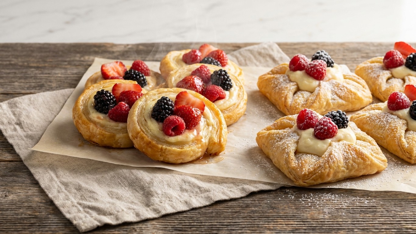 Fruit and Cream Cheese Breakfast Pastries