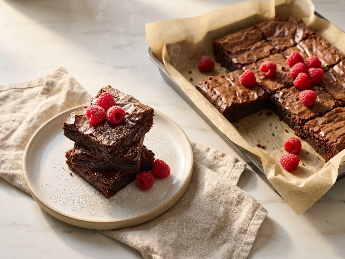 Chocolate Raspberry Brownies