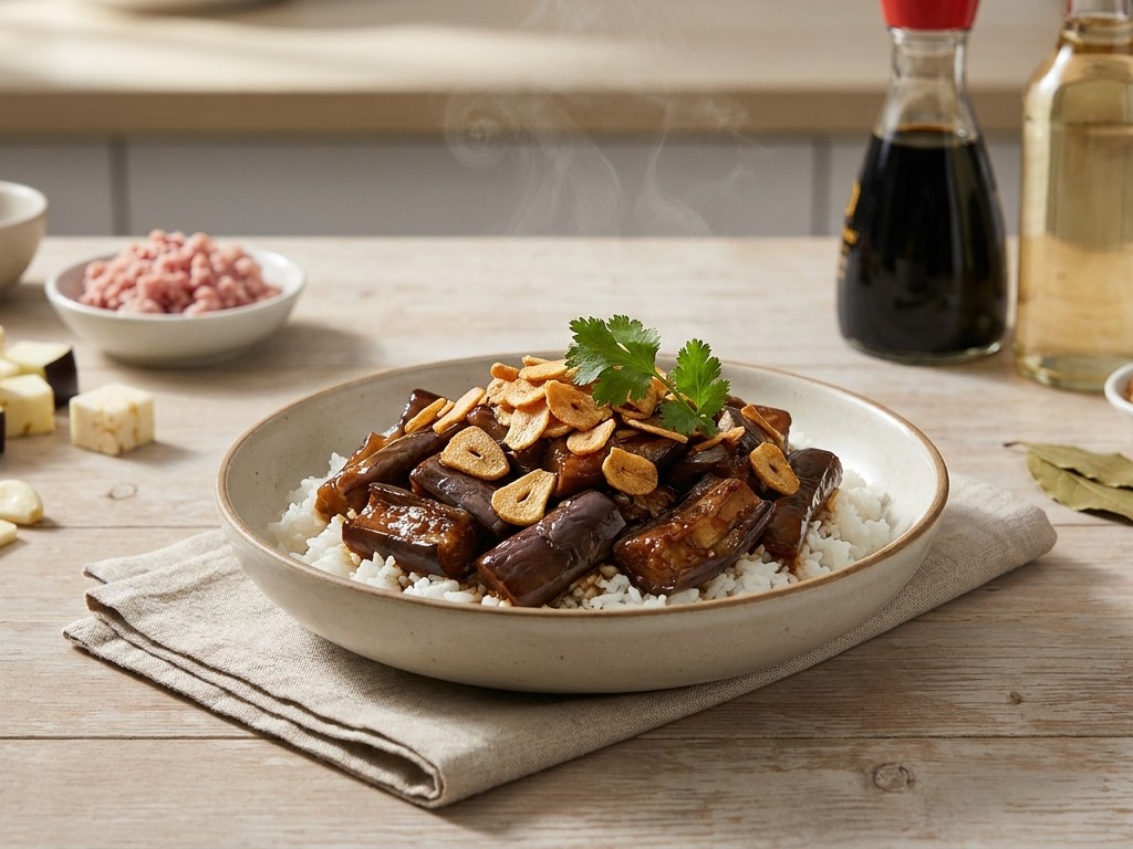 Filipino Eggplant Adobo
