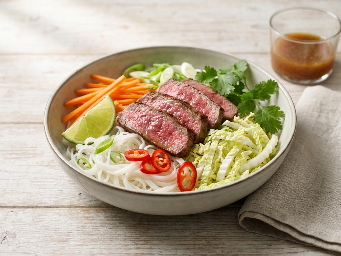 Steak and Vietnamese Noodle Salad