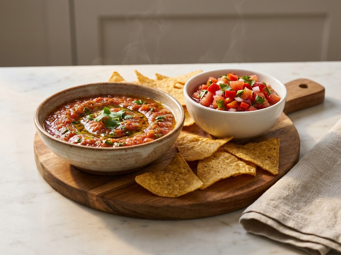 Smoky Tomato and Pepper Salsa