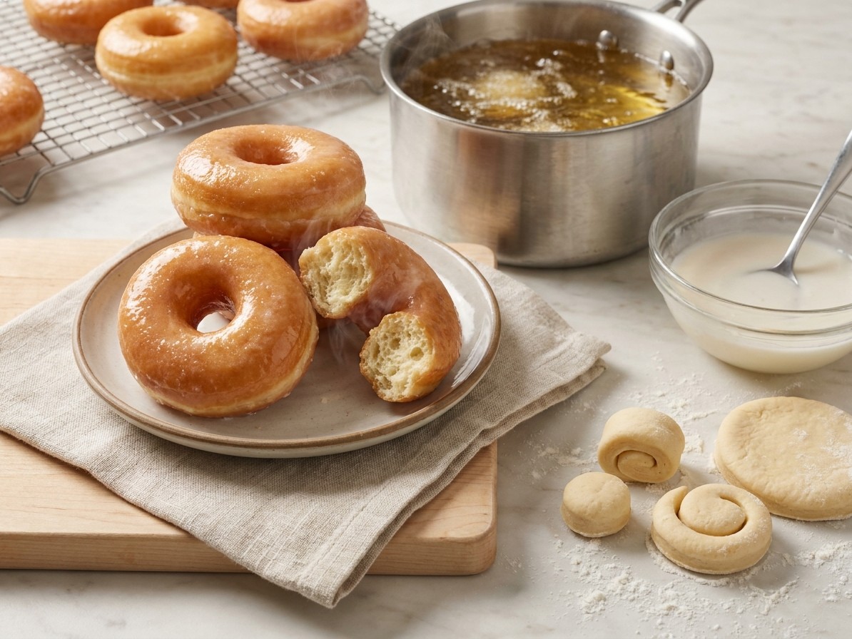 Copycat Krispy Kreme Glazed Donuts