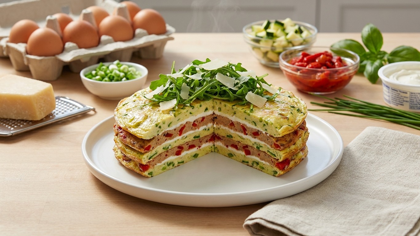 Provençal Omelette Cake