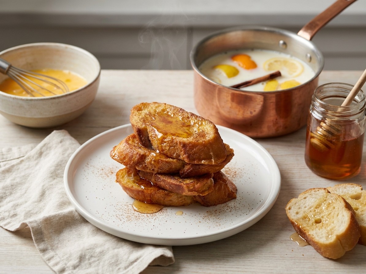 Spanish Torrijas (Sweet Milk-Soaked Fried Bread)
