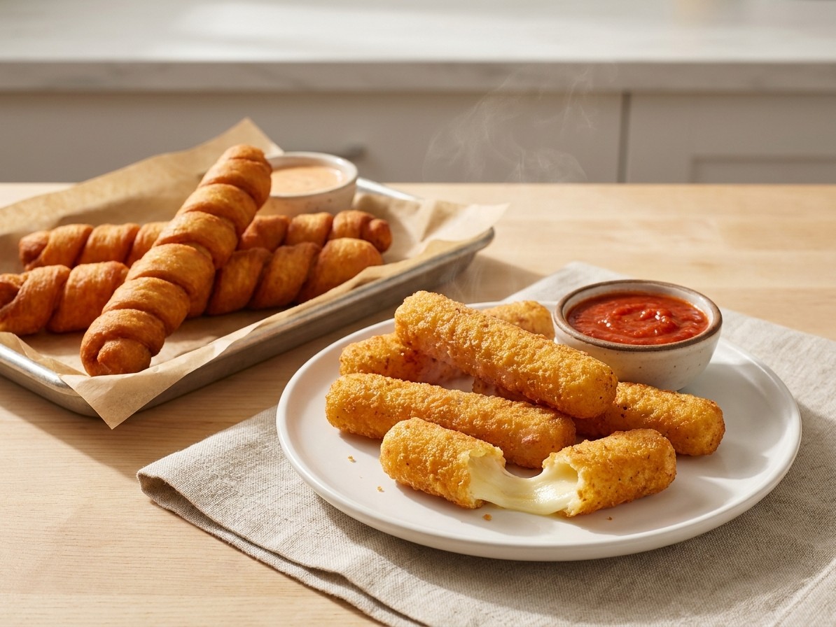 Crispy Wrapped Cheese Sticks