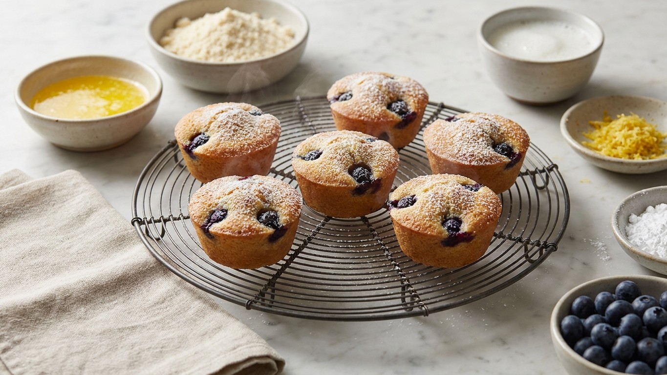 Blueberry Lemon Friands