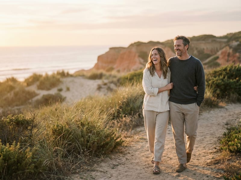 Couple planning a weekend date together using NextWeekend