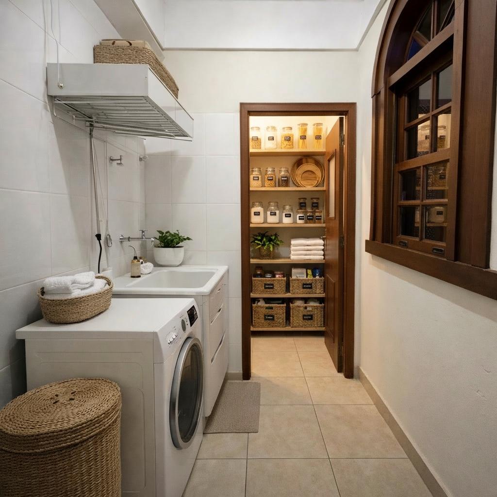 Lavanderia e despensa