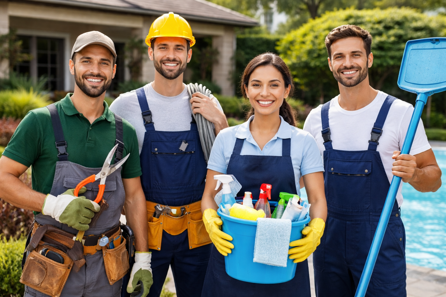 Equipe de serviços profissionais