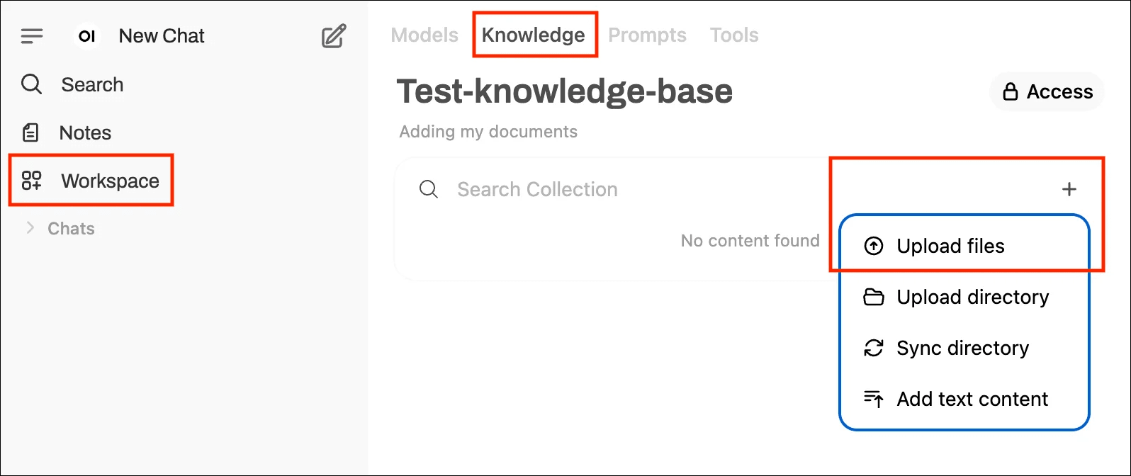Upload documents demo screenshot