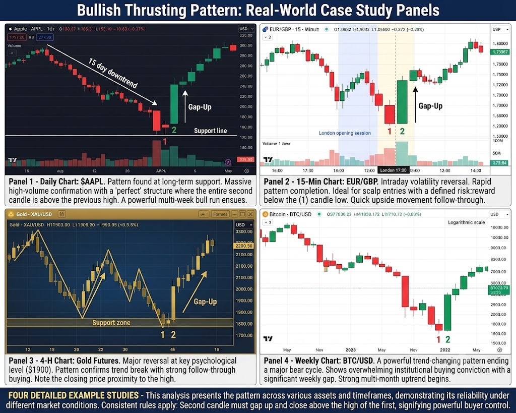 important pattern-> Bullish Thrusting Pattern (Bullish Reversal Pattern) visual chart 2