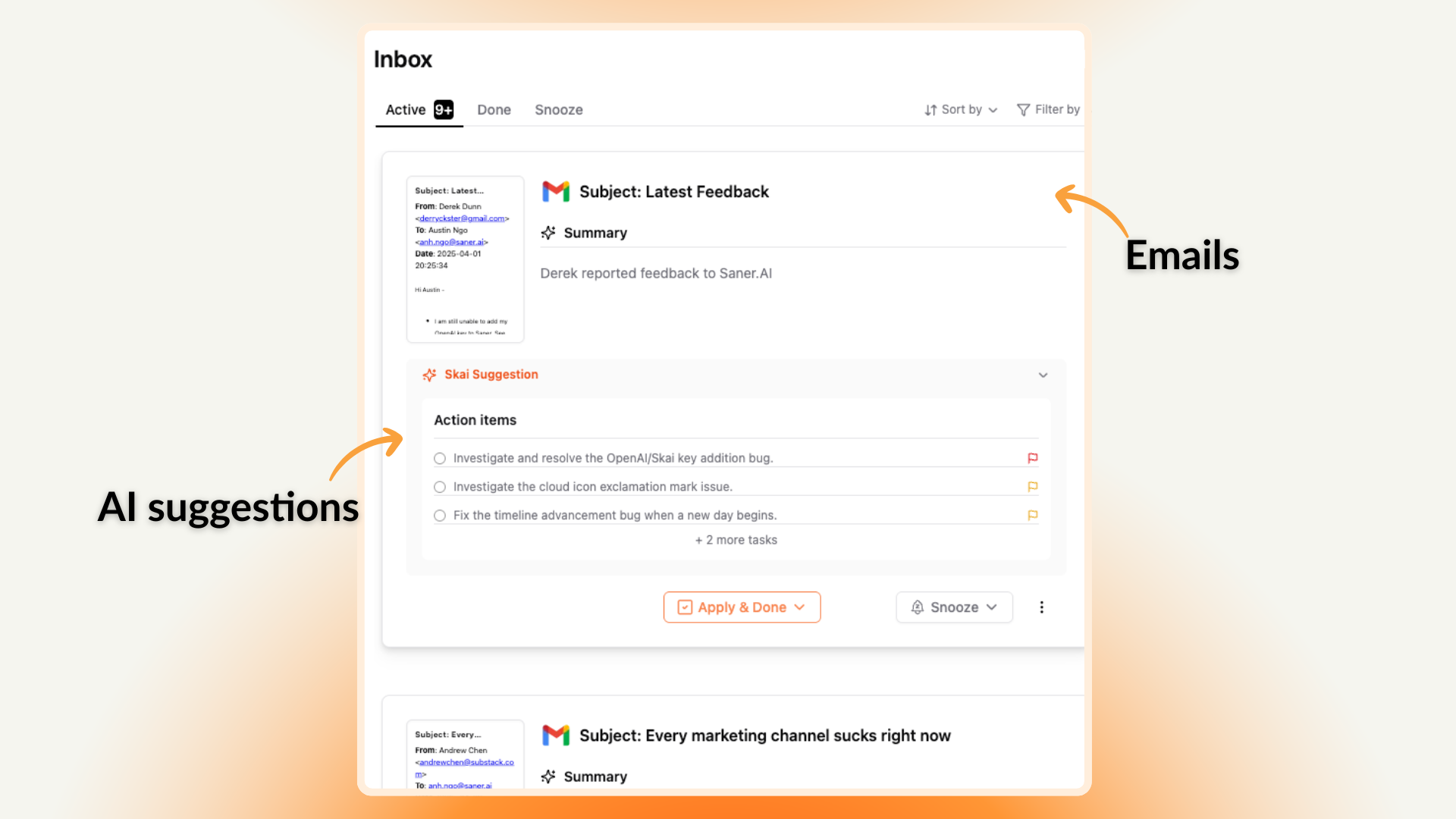 AI for Emails - Saner.AI
