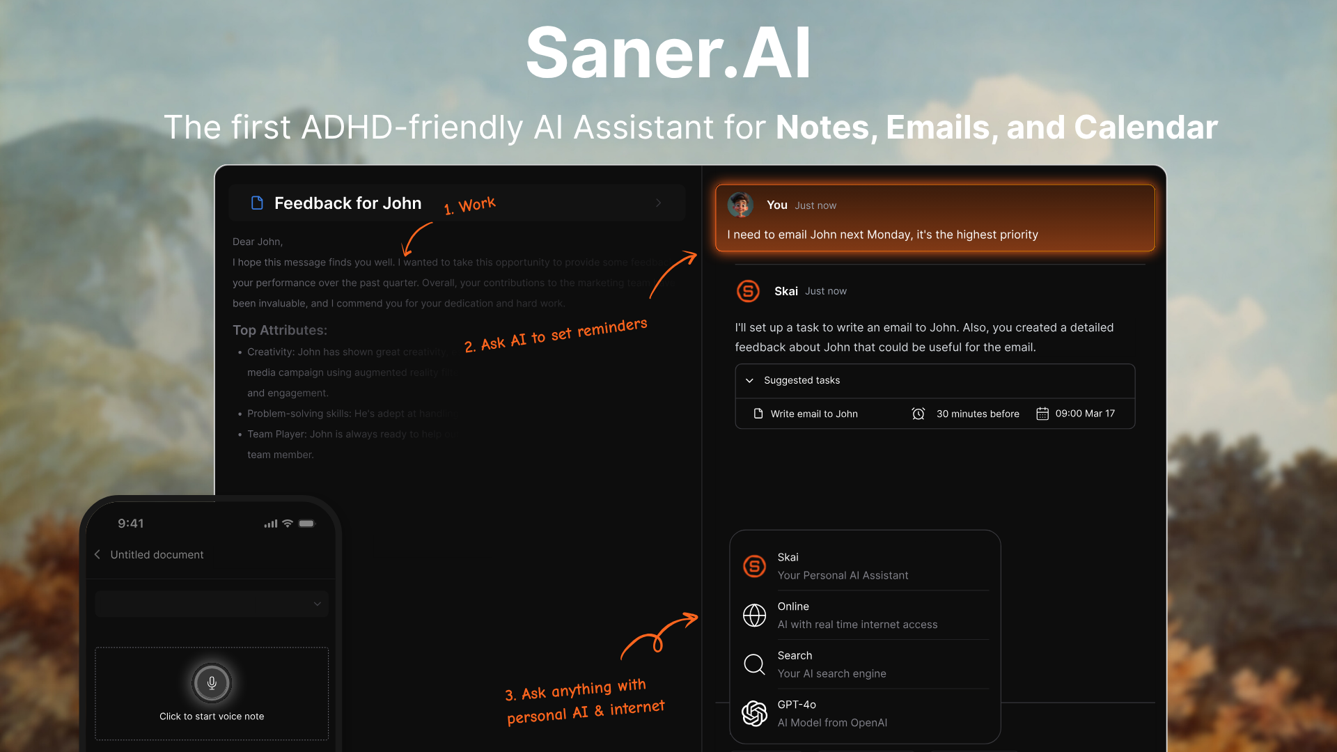 Personal GPTs - Saner.AI