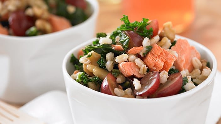 Grilled Lemon Wild Salmon Power Salad