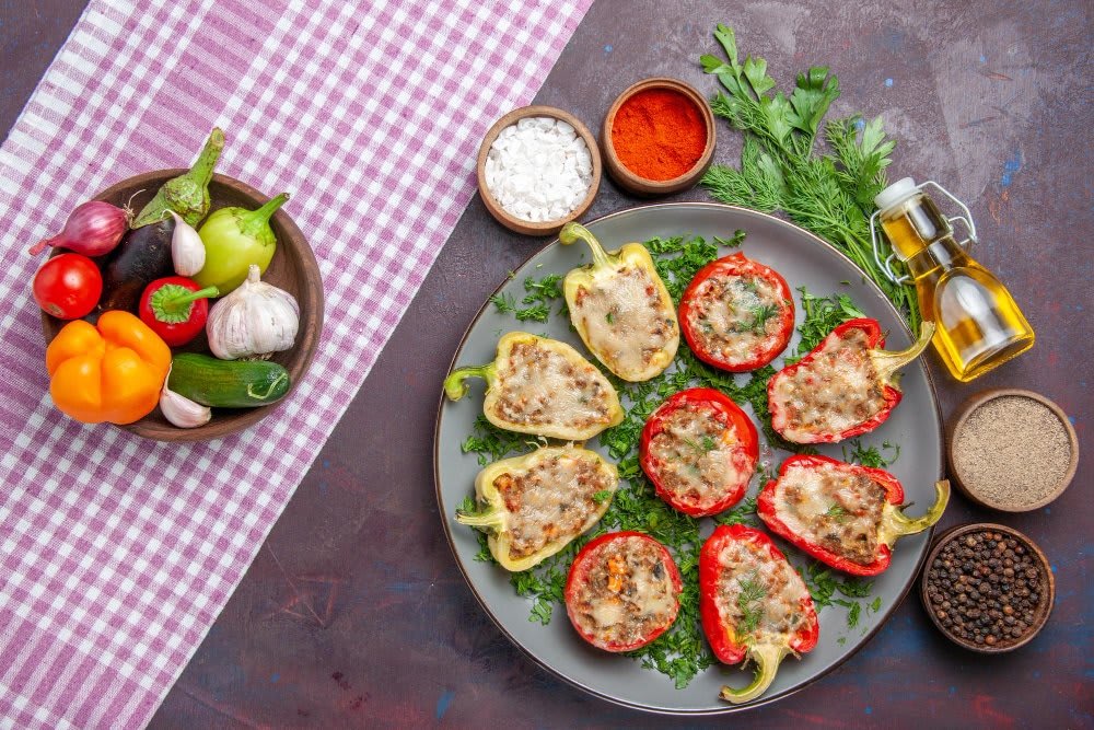 Spinach, Feta & Egg-Stuffed Peppers: A Wholesome Delight