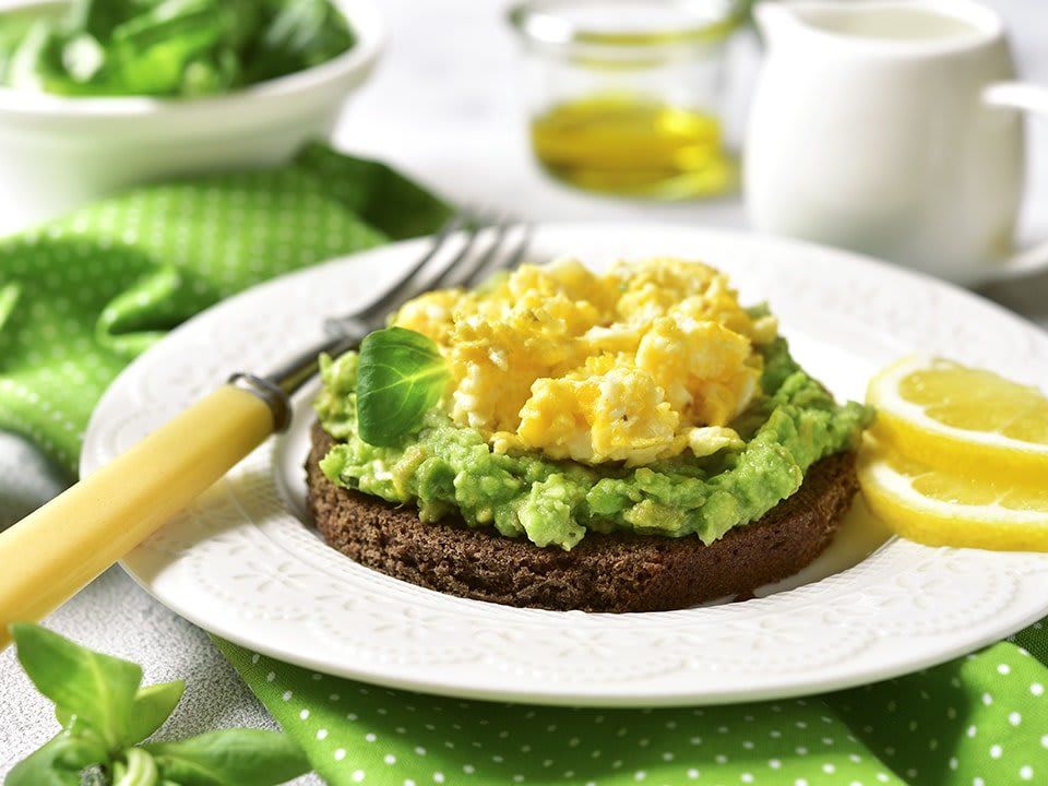 Scrambled Eggs & Avocado Toast