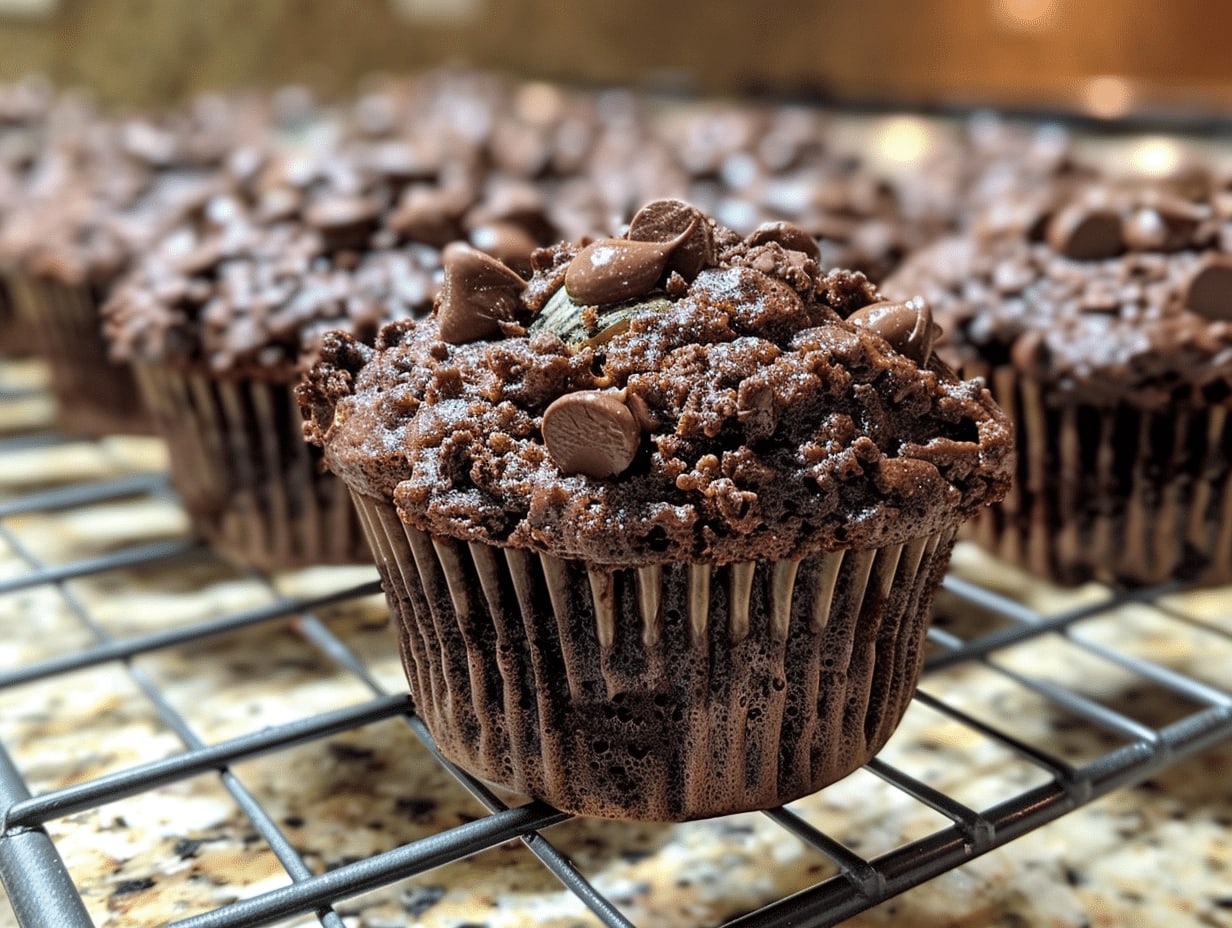 Chocolate Zucchini Muffins