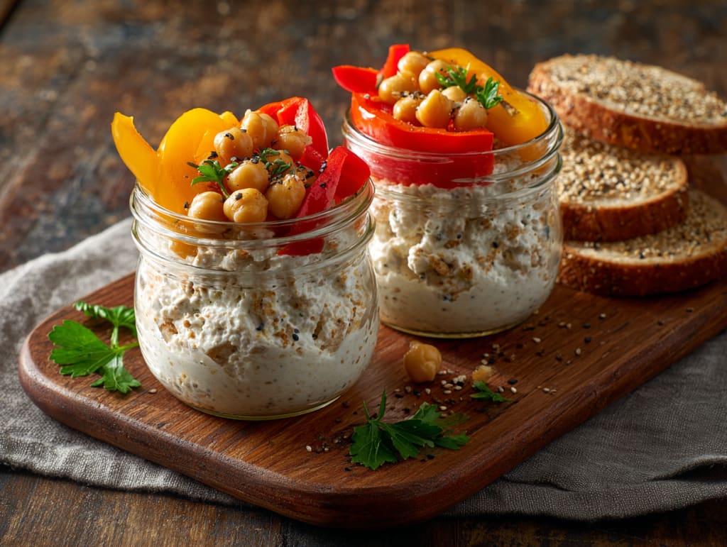 Everything Bagel Cottage Cheese Snack Jar