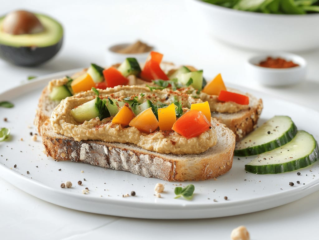 Veggie & Hummus Sandwich (Sugar-Detox Friendly)