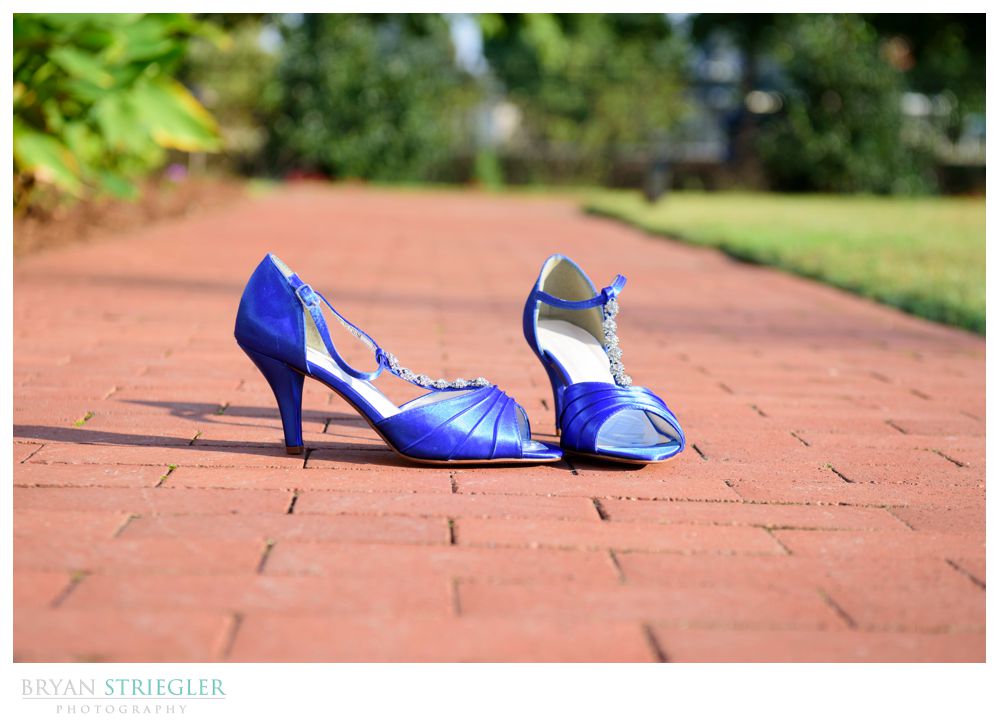 blue wedding shoes