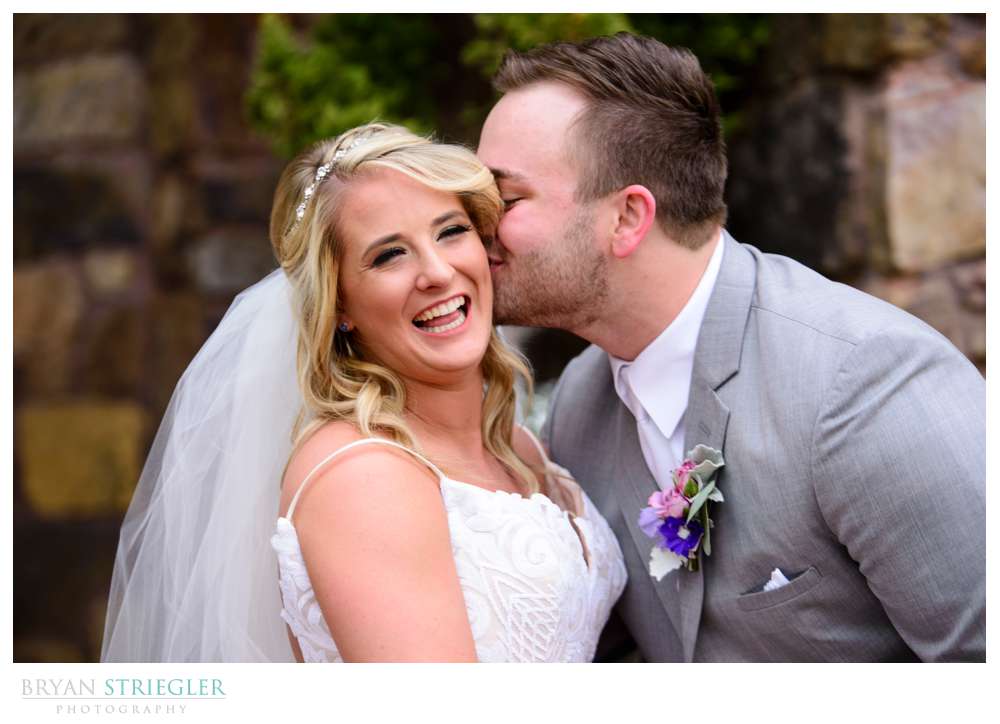 bride laughing and smiling