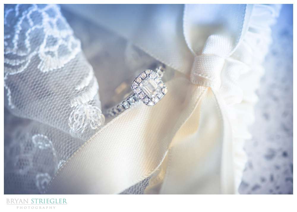 engagement ring with dress