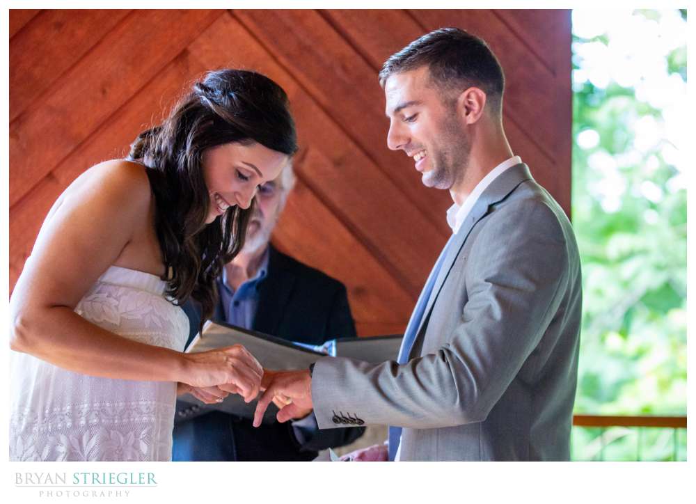 small, intimate wedding