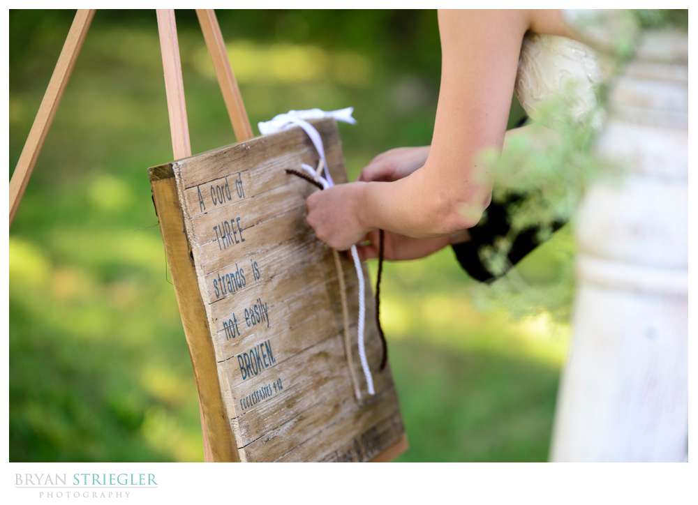knot tying wedding ceremony
