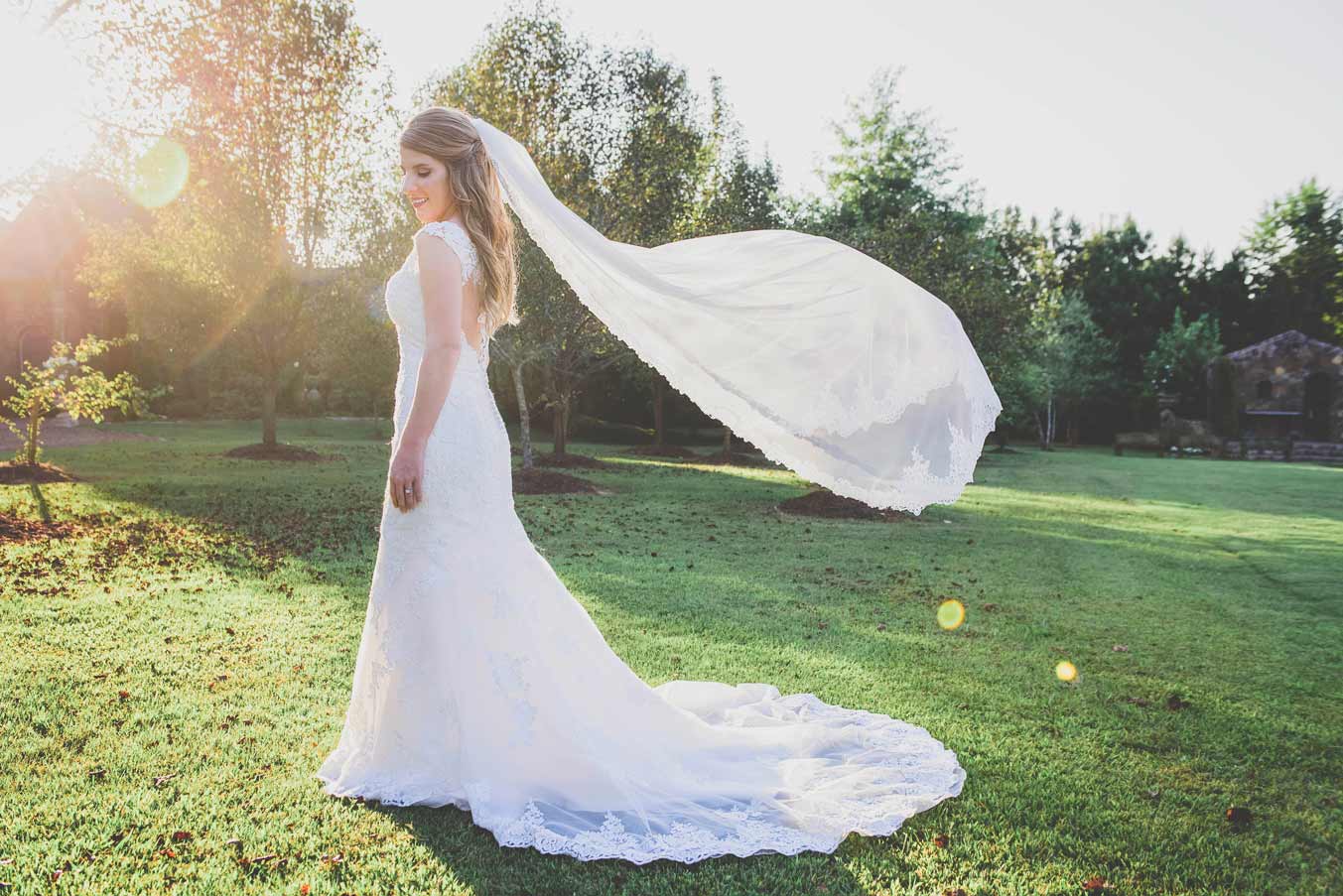 dealing with a windy wedding day