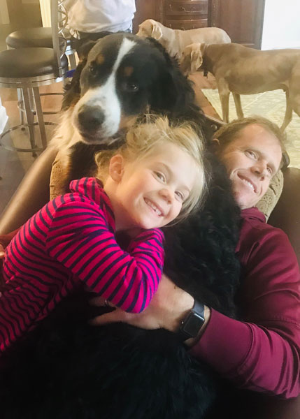 Bryan with Finn Dog