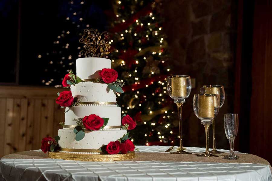 Beauty and the beast wedding cake