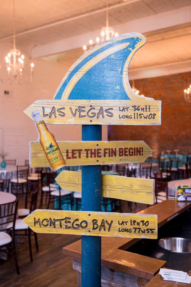 surfer sign for wedding