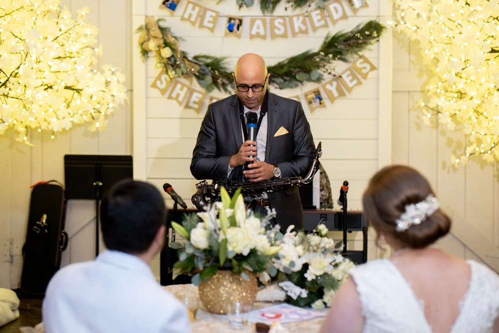 Saxophone at wedding