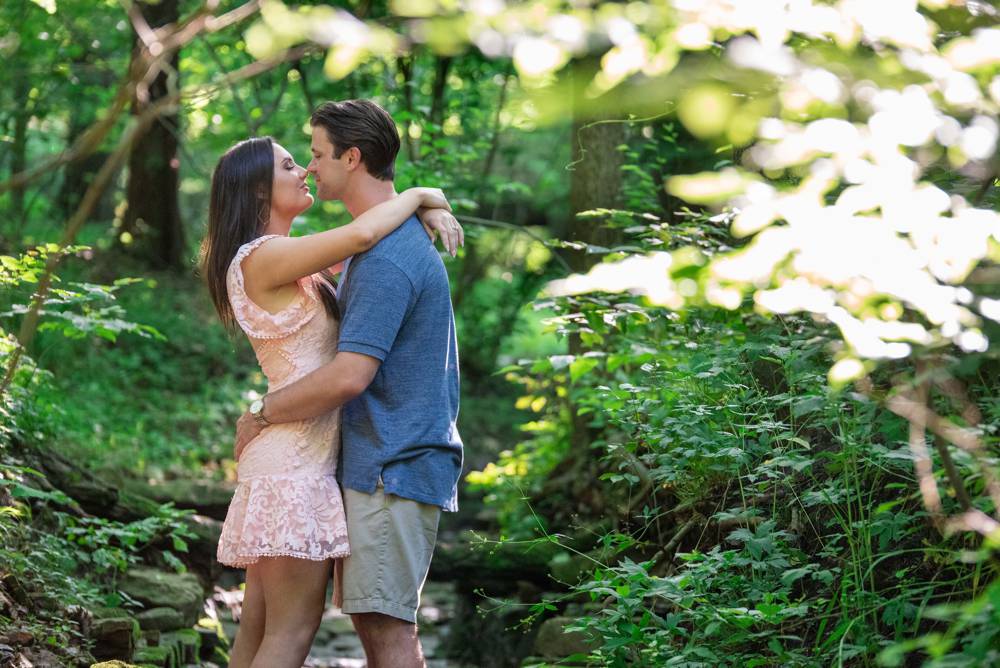 engagement photo at Compton Gardens