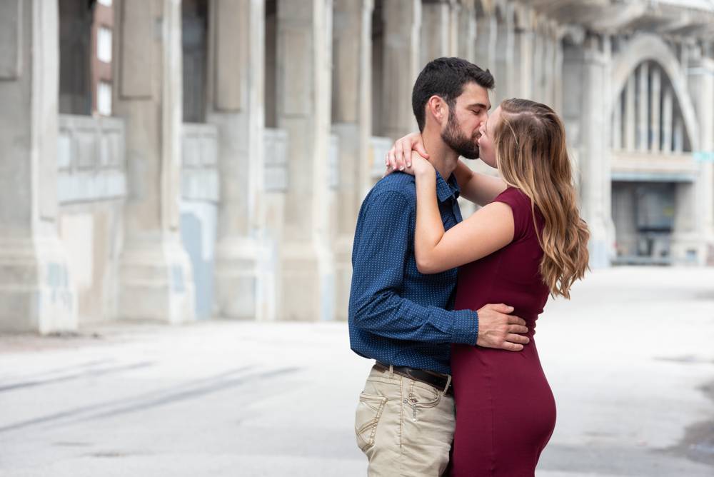 downtown Kansas City engagement session