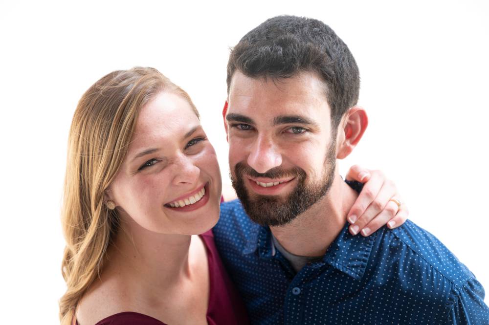 close up of couple in KC