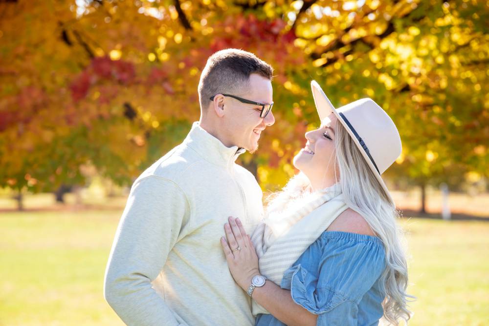 engagement session at Nathanael Green Park