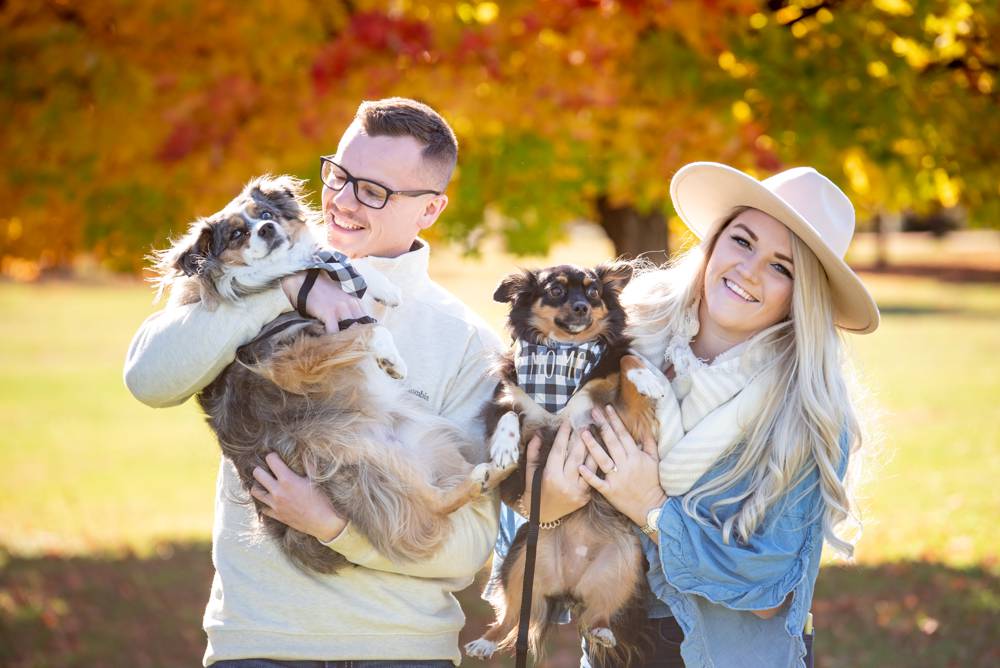 engagement photos with dogs