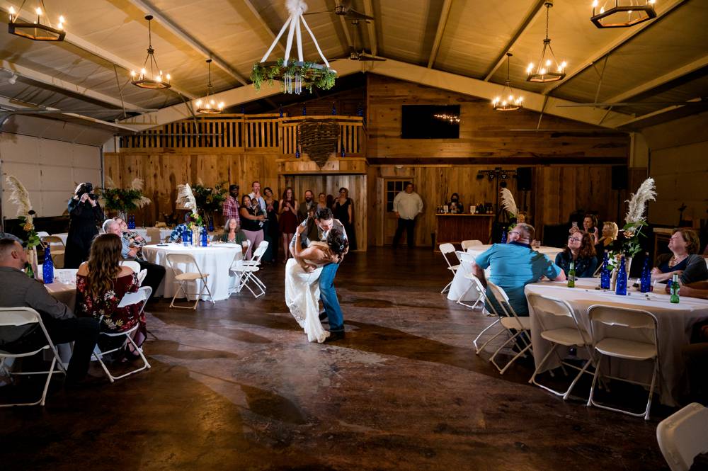 first dance at the Lodge at Rock Creek