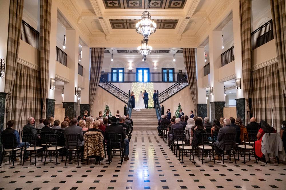 luxury wedding at Mayo Hotel in Tulsa