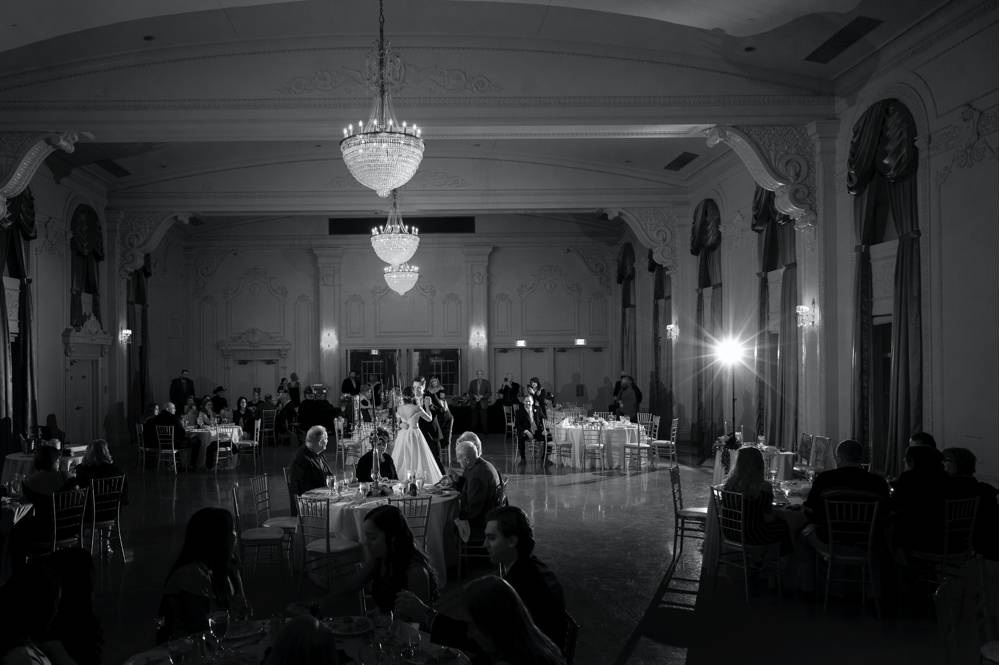 first dance in ballroom at Mayo Hotel in Tulsa