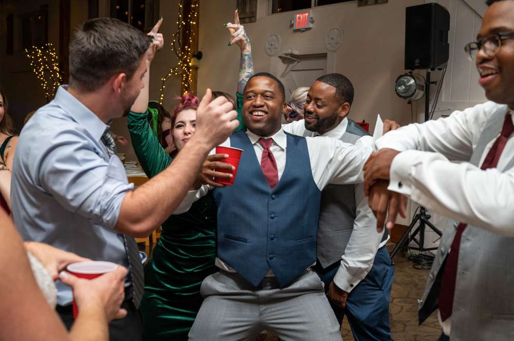 crazy wedding dance party